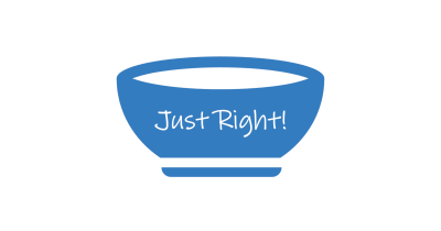Bowl icon labeled "Just Right"