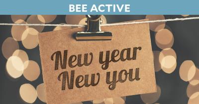 Bee Active Hero: New Year, New You written on a slip of paper.