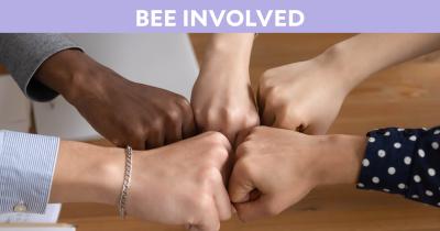Bee Involved Hero: 5 hands fist-bumping